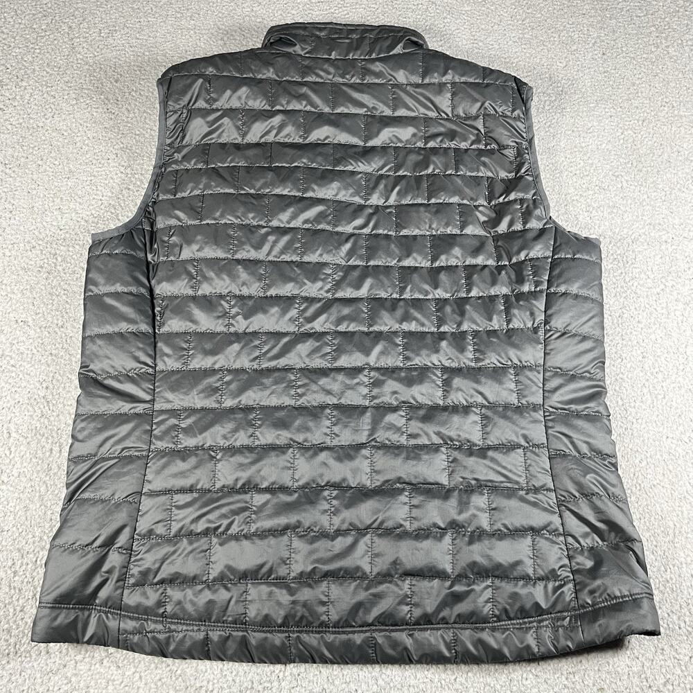 Patagonia Nano Puff Vest Mens L Gray Puffer Primaloft Insulated Packable Zip - Picture 16 of 16